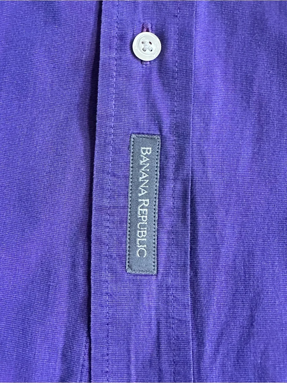 Banana Republic Vintage Men’s Purple Long-Sleeve Button-Up Shirt Large EUC‎